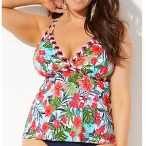 Swimsuits For All Yucatan Loop Strap Tankini Top